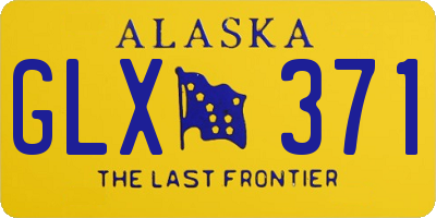 AK license plate GLX371