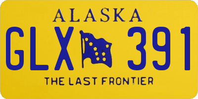 AK license plate GLX391