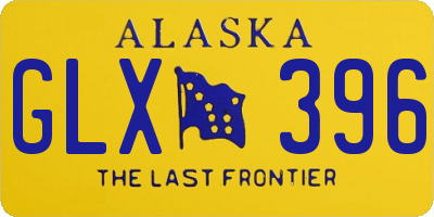 AK license plate GLX396