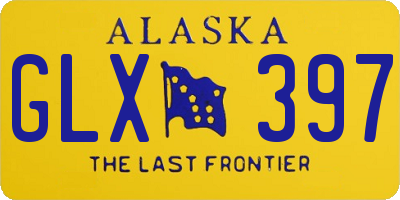 AK license plate GLX397