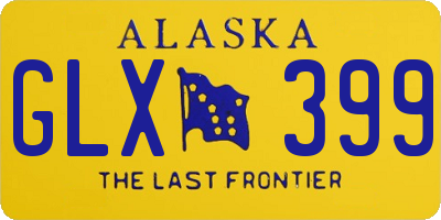 AK license plate GLX399
