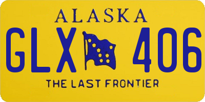 AK license plate GLX406