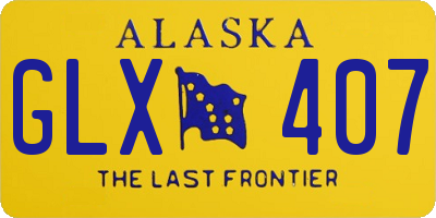 AK license plate GLX407