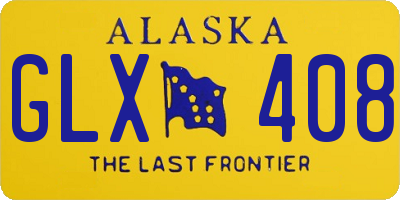 AK license plate GLX408