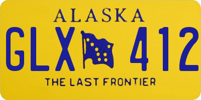 AK license plate GLX412