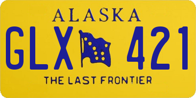AK license plate GLX421