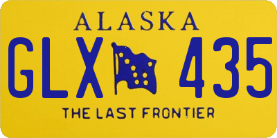 AK license plate GLX435