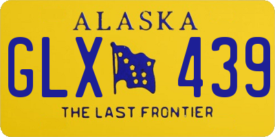 AK license plate GLX439