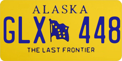 AK license plate GLX448
