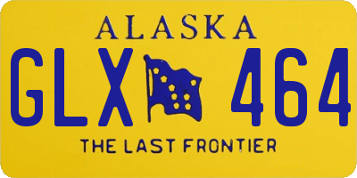 AK license plate GLX464