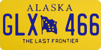 AK license plate GLX466