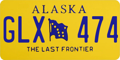 AK license plate GLX474