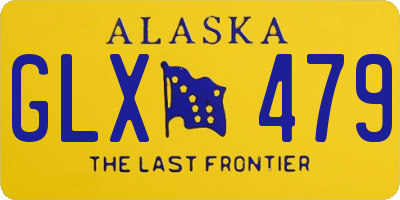 AK license plate GLX479