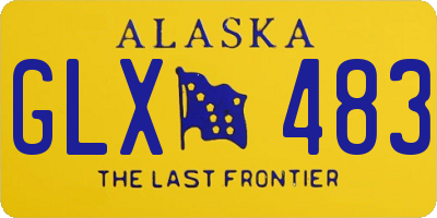 AK license plate GLX483