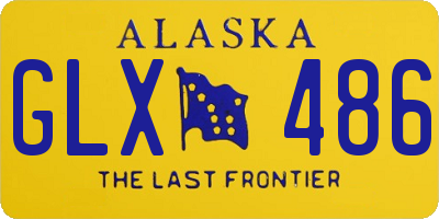 AK license plate GLX486