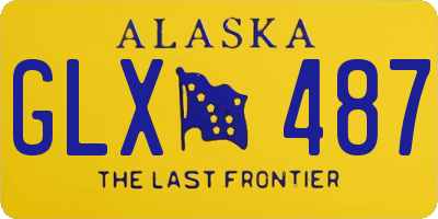 AK license plate GLX487