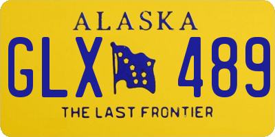 AK license plate GLX489