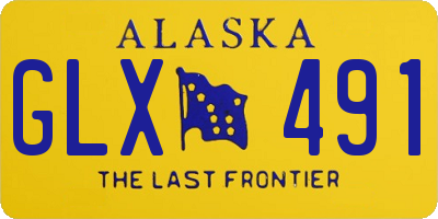AK license plate GLX491