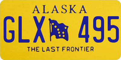 AK license plate GLX495