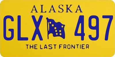 AK license plate GLX497