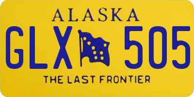 AK license plate GLX505