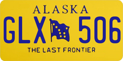 AK license plate GLX506