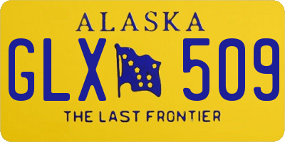 AK license plate GLX509