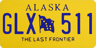 AK license plate GLX511