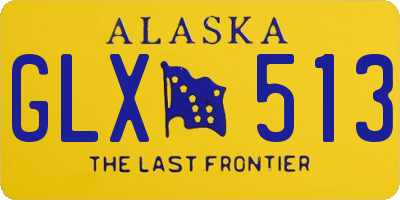 AK license plate GLX513