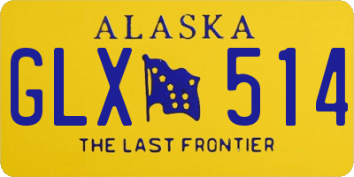 AK license plate GLX514