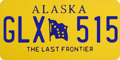 AK license plate GLX515