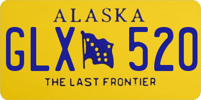 AK license plate GLX520