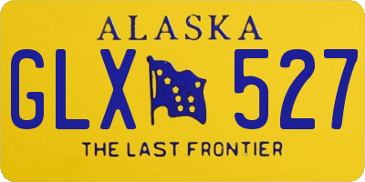 AK license plate GLX527