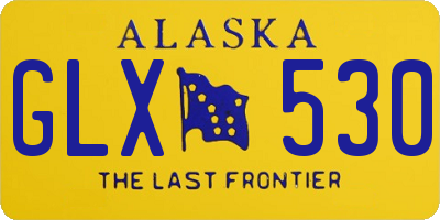 AK license plate GLX530