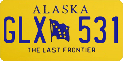 AK license plate GLX531