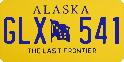 AK license plate GLX541
