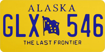 AK license plate GLX546