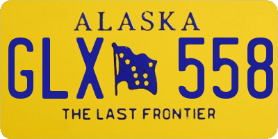 AK license plate GLX558