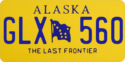 AK license plate GLX560