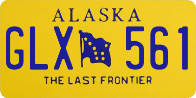 AK license plate GLX561