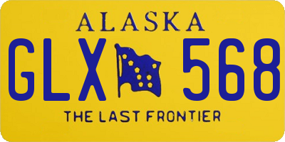 AK license plate GLX568