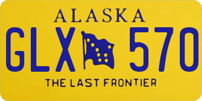 AK license plate GLX570