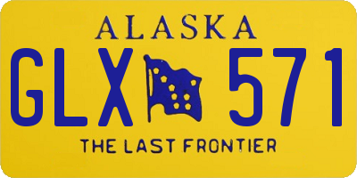 AK license plate GLX571