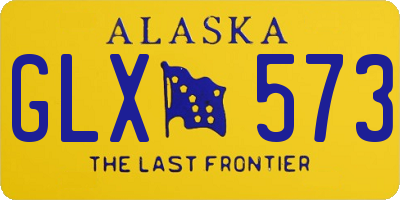 AK license plate GLX573