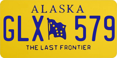 AK license plate GLX579