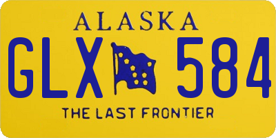 AK license plate GLX584