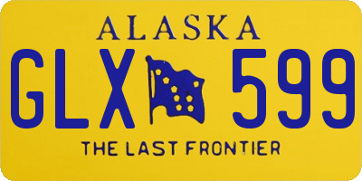 AK license plate GLX599