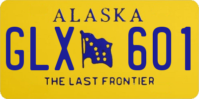 AK license plate GLX601