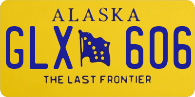 AK license plate GLX606