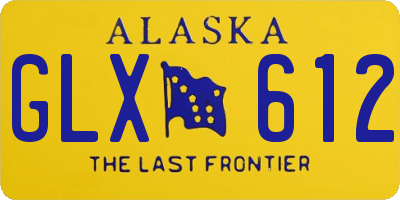 AK license plate GLX612